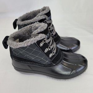 Khombu Crest 2 Ankle Boots Women's Waterproof Black 80577 US Size 7M